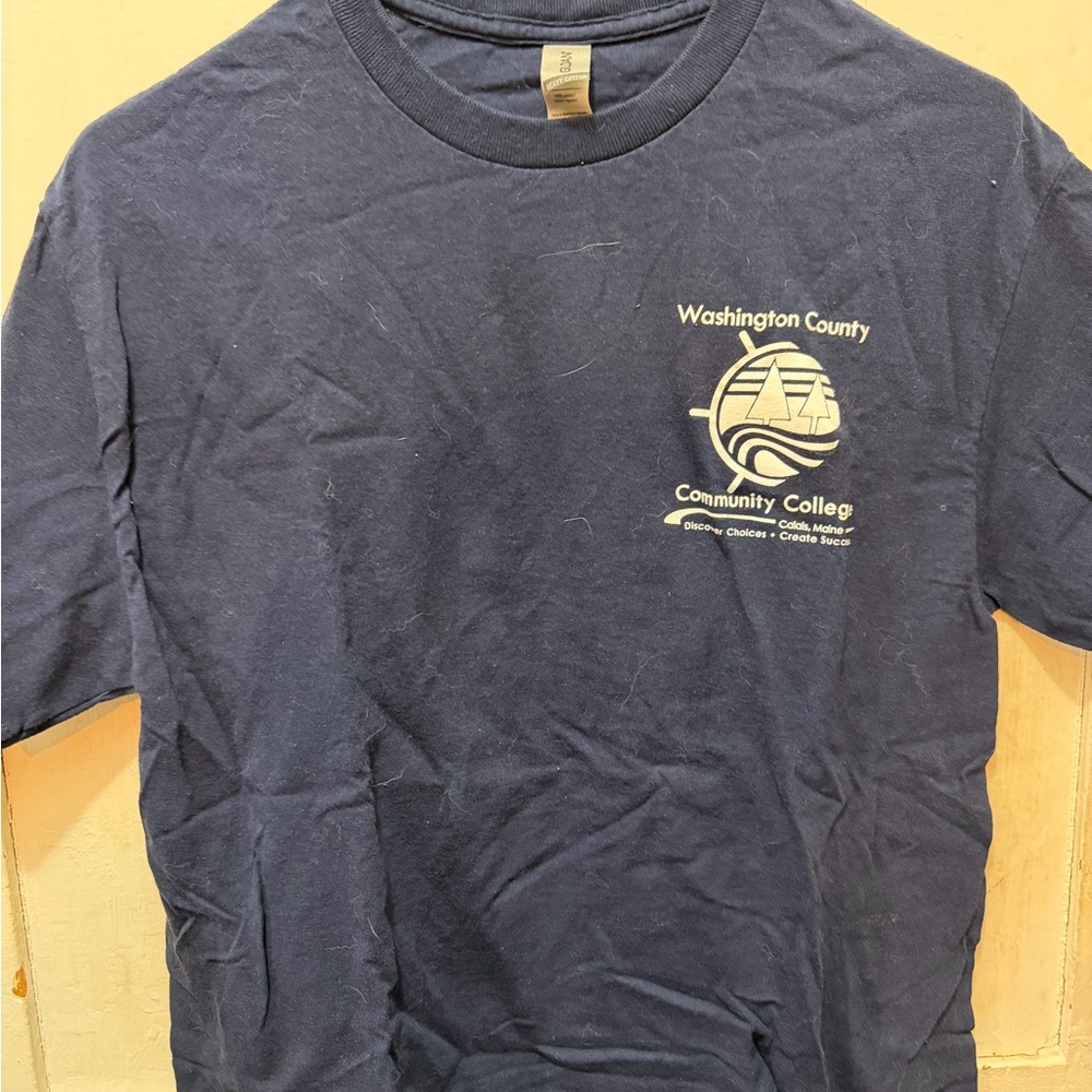 Gildan Dark Blue College Tee
